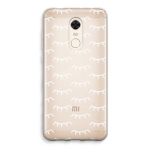 Wimpers: Xiaomi Redmi 5 Transparant Hoesje