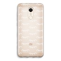 Wimpers: Xiaomi Redmi 5 Transparant Hoesje