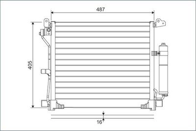Condensor, airconditioning 822579