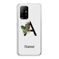Charcoal Flora: Oppo A95 5G Transparant Hoesje
