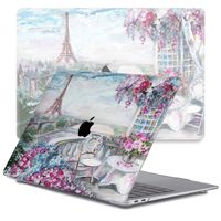 Lunso MacBook Air 13 inch M1 (2020) cover hoes - case - Paris Painting - thumbnail