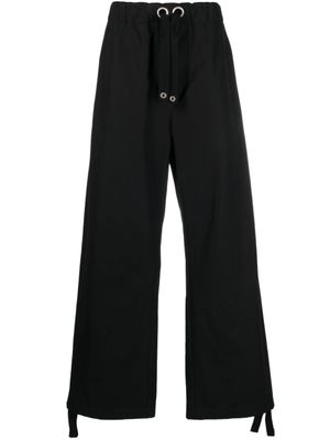Versace pantalon de jogging à coupe ample - Noir