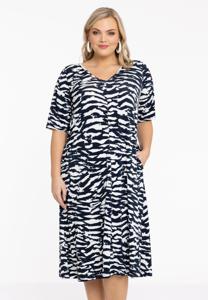 Yoek Jurk A-lijn ARIA | Blauw | Maat 58/60