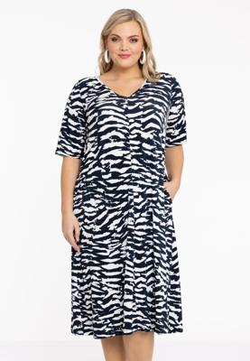 Yoek Jurk A-lijn ARIA | Blauw | Maat 54/56