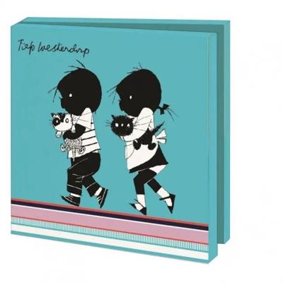 Kaartenmapje Jip en Janneke, Fiep Westendorp 10 stuks met Enveloppen