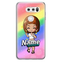 Chibi Maker vrouw: LG V30 Transparant Hoesje