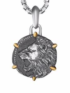 David Yurman pendentif Leo en or 18ct et argent sterling (33 mm)