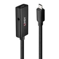 USB-C-kabel LINDY 43356 5 m Zwart