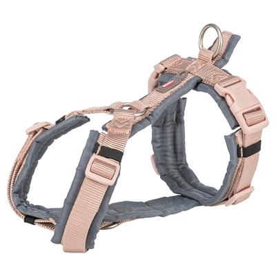 TRIXIE HONDENTUIG PREMIUM TREKKING BLUSH ROZE / GRAFIET GRIJS 36-44X1,5 CM