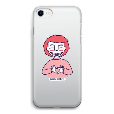 Hartje: iPhone SE 2020 Transparant Hoesje