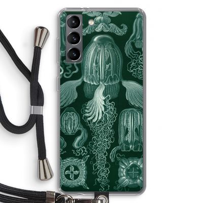Haeckel Cubomedusae: Samsung Galaxy S21 Transparant Hoesje met koord