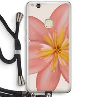 Pink Ellila Flower: Huawei Ascend P10 Lite Transparant Hoesje met koord