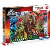 Clementoni Supercolor Puzzel Jurassic World 180 Stukjes - thumbnail