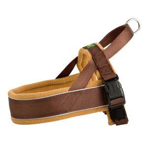 Hunter 46370 hond & kat harnas S-M Bruin Nylon Trektuig