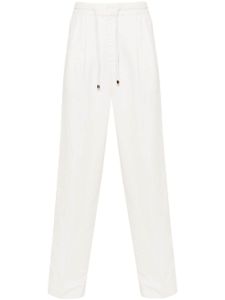 Brunello Cucinelli pantalon de costume à coupe fuselée - Blanc