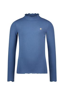 Like Flo winter t-shirt meisjes - blauw - Eef - rib - col