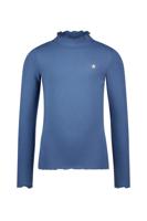Like Flo winter t-shirt meisjes - blauw - Eef - rib - col