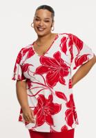 Yoek Top A-lijn LILY | Rood | Maat 58/60 Yoek Top A-lijn LILY | Rood | Maat 58/60