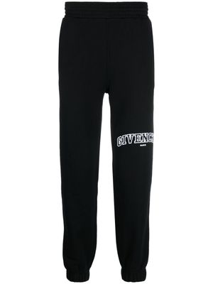 Givenchy pantalon de jogging fuselé à logo brodé - Noir