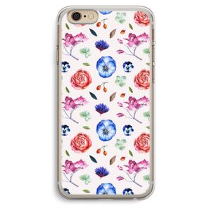 Bloemetjes: iPhone 6 Plus / 6S Plus Transparant Hoesje