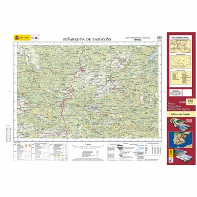 Topografische kaart 520 MT50 Peñarroya de Tastavíns | CNIG - Instituto Geográfico Nacional1