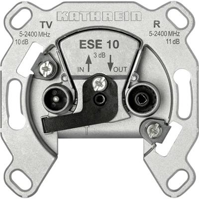 Kathrein ESE 10 Antennedoos BK, Satelliet, TV, FM Schroefbevestiging, Inbouw (in muur) Loop-through outlet