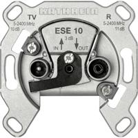 Kathrein ESE 10 Antennedoos BK, Satelliet, TV, FM Schroefbevestiging, Inbouw (in muur) Loop-through outlet
