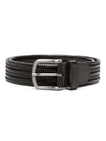 BOSS ceinture en cuir tressé - Marron