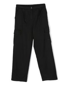 Pinko Kids pantalon droit à poches cargo - Noir