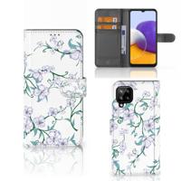 Samsung Galaxy A22 4G | M22 Uniek Hoesje Blossom White Samsung Galaxy A22 4G | M22 Uniek Hoesje Blossom White