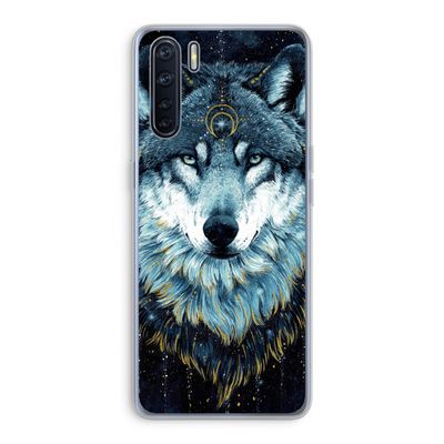 Darkness Wolf: Oppo A91 Transparant Hoesje
