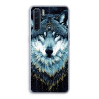 Darkness Wolf: Oppo A91 Transparant Hoesje