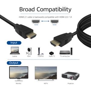 ACT 1 meter HDMI 8K Ultra High Speed kabel v2.1 HDMI-A male - HDMI-A male