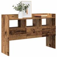 Dressoir 105x30x70 cm bewerkt hout oud houtkleurig