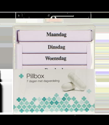 JVDL Pillendoos week 4 vakken per dag wit