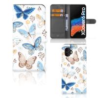 Telefoonhoesje | Met pasjeshouder | voor Samsung Galaxy Xcover 6 Pro Vlinder