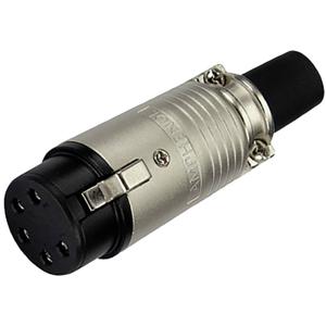 Amphenol EP-5-11P XLR-connector Koppeling, recht Aantal polen: 5 Zilver 1 stuk(s)