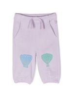 Stella McCartney Kids pantalon de jogging en coton à fleurs - Violet - thumbnail