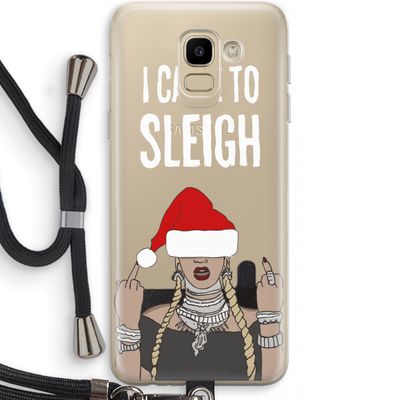Came To Sleigh: Samsung Galaxy J6 (2018) Transparant Hoesje met koord