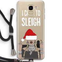 Came To Sleigh: Samsung Galaxy J6 (2018) Transparant Hoesje met koord