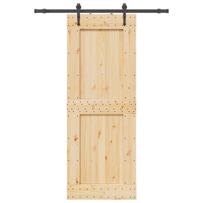 Schuifdeur met beslag 85x210 cm massief grenenhout
