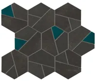 Mozaïektegel Atlas Concorde Boost AN7A VLtegel mozaiek 25x28,5cm 9mm mat rect. tarmac