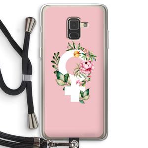 Venus: Samsung Galaxy A8 (2018) Transparant Hoesje met koord