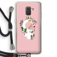 Venus: Samsung Galaxy A8 (2018) Transparant Hoesje met koord