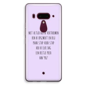Zelfvertrouwen: HTC U12+ Transparant Hoesje