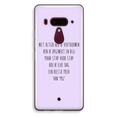 Zelfvertrouwen: HTC U12+ Transparant Hoesje