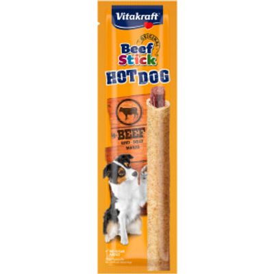 Vitakraft Beefstick Hot Dog met rund hondensnack 10 verpakkingen