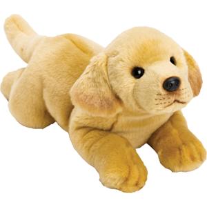 Suki Pluche knuffel hond - blond - 34 cm - dier - Labrador - Speelgoed knuffelbeest - Honden soorten