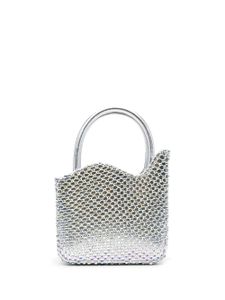 Le Silla mini sac Ivy orné de cristal - Argent