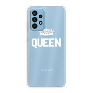 Queen zwart: Samsung Galaxy A52 Transparant Hoesje
